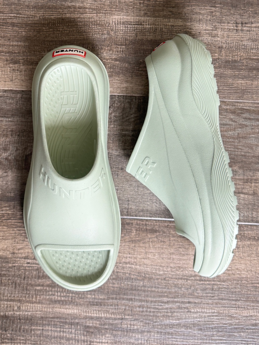 BRAND NEW Hunter Women's Haddie Slip-on Open Toe Casual Sandals 8 - Picture 3 of 6